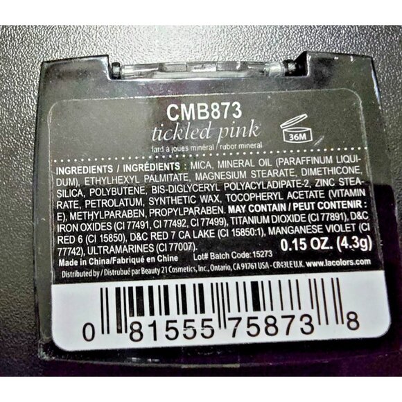 L.A. Colors Tickled Pink Blush CMB873 3-Pack • Silky Buildable Cheek Color - Picture 6 of 6